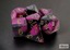 Polyhedral 7-Dice Set CHX26440 - Gemini Black-Purple/Gold